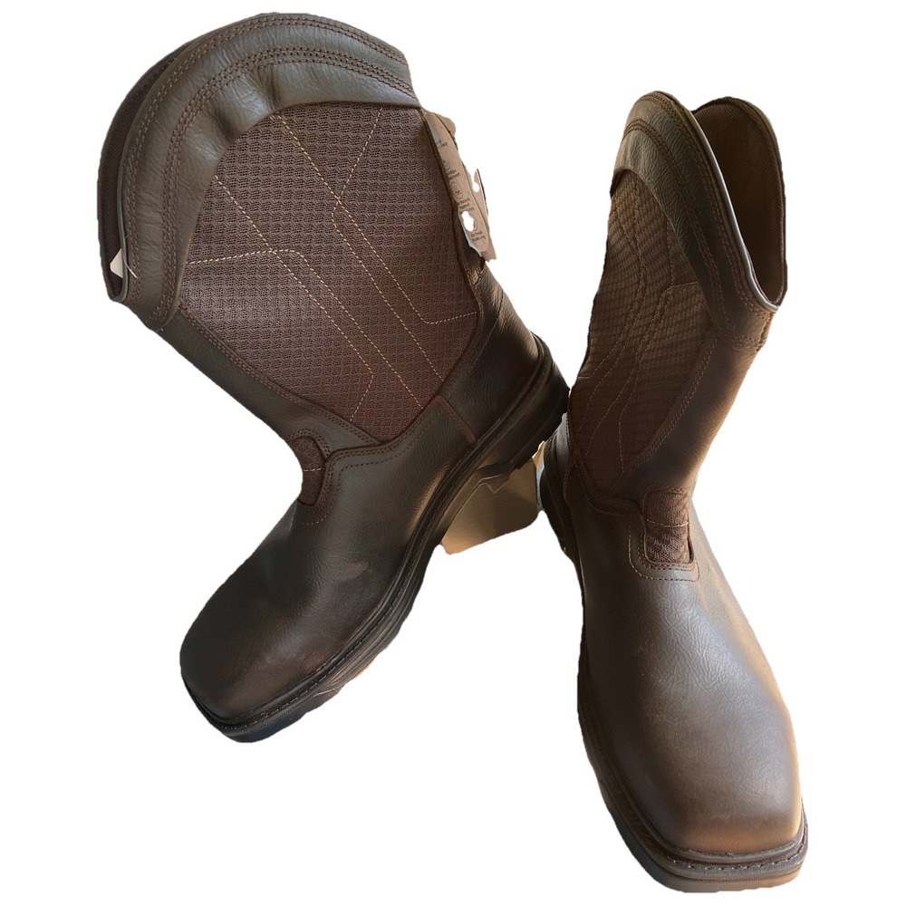 HERMAN SURVIVORS - SIZE: 13- Leather Granite Pull-On Steel Toe Work Boots - NEW!
